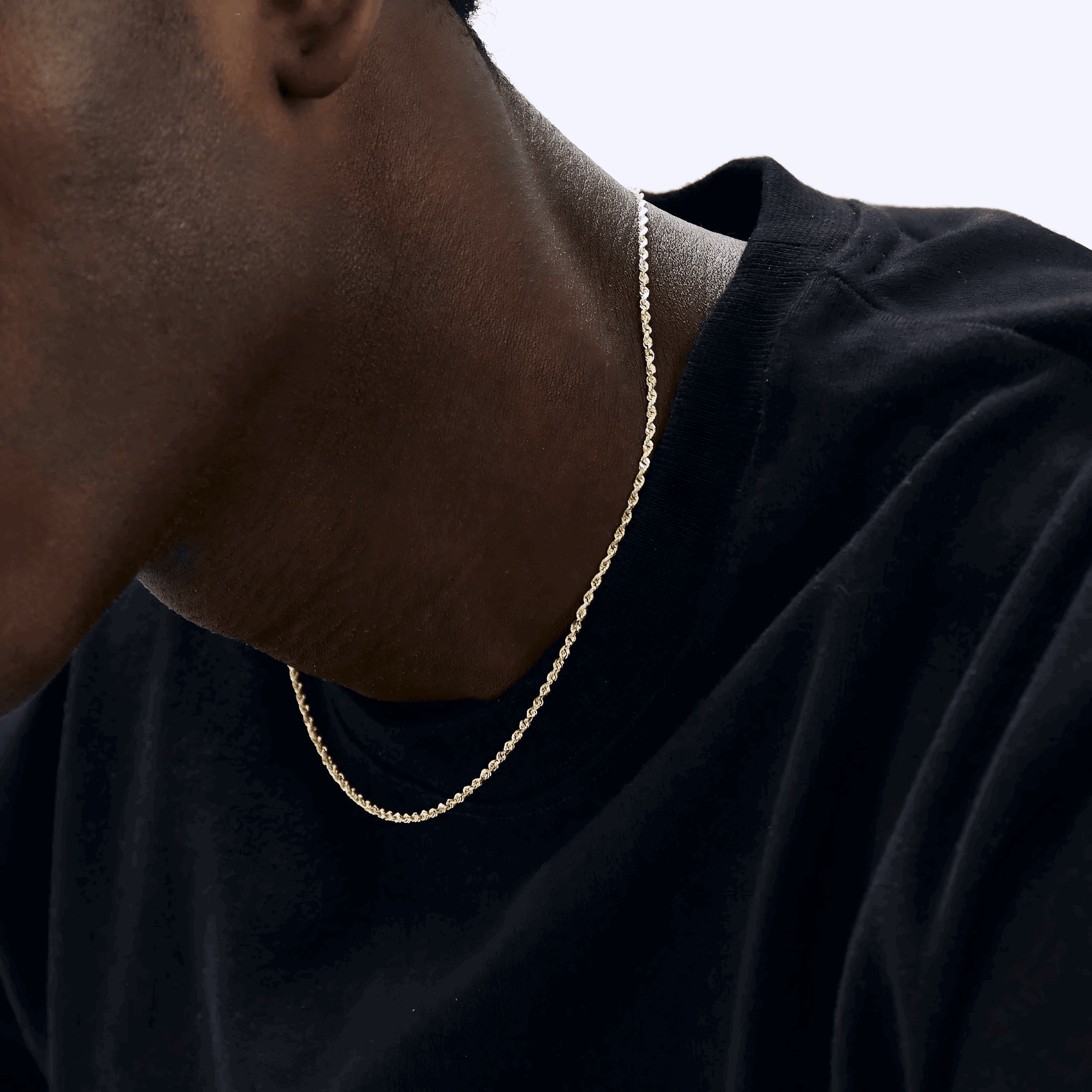 2MM ROPE CHAIN NECKLACE