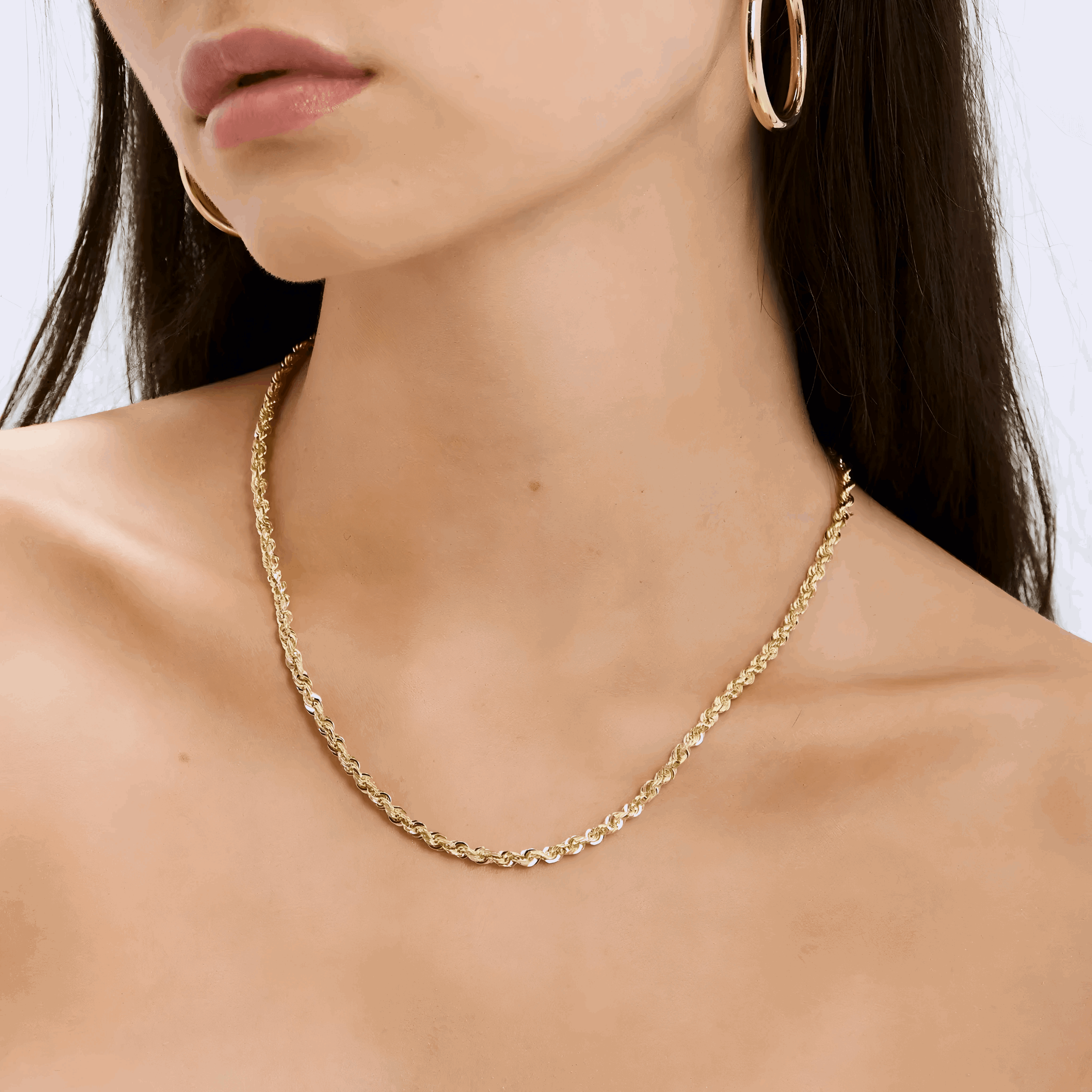 3.0MM ROPE CHAIN NECKLACE