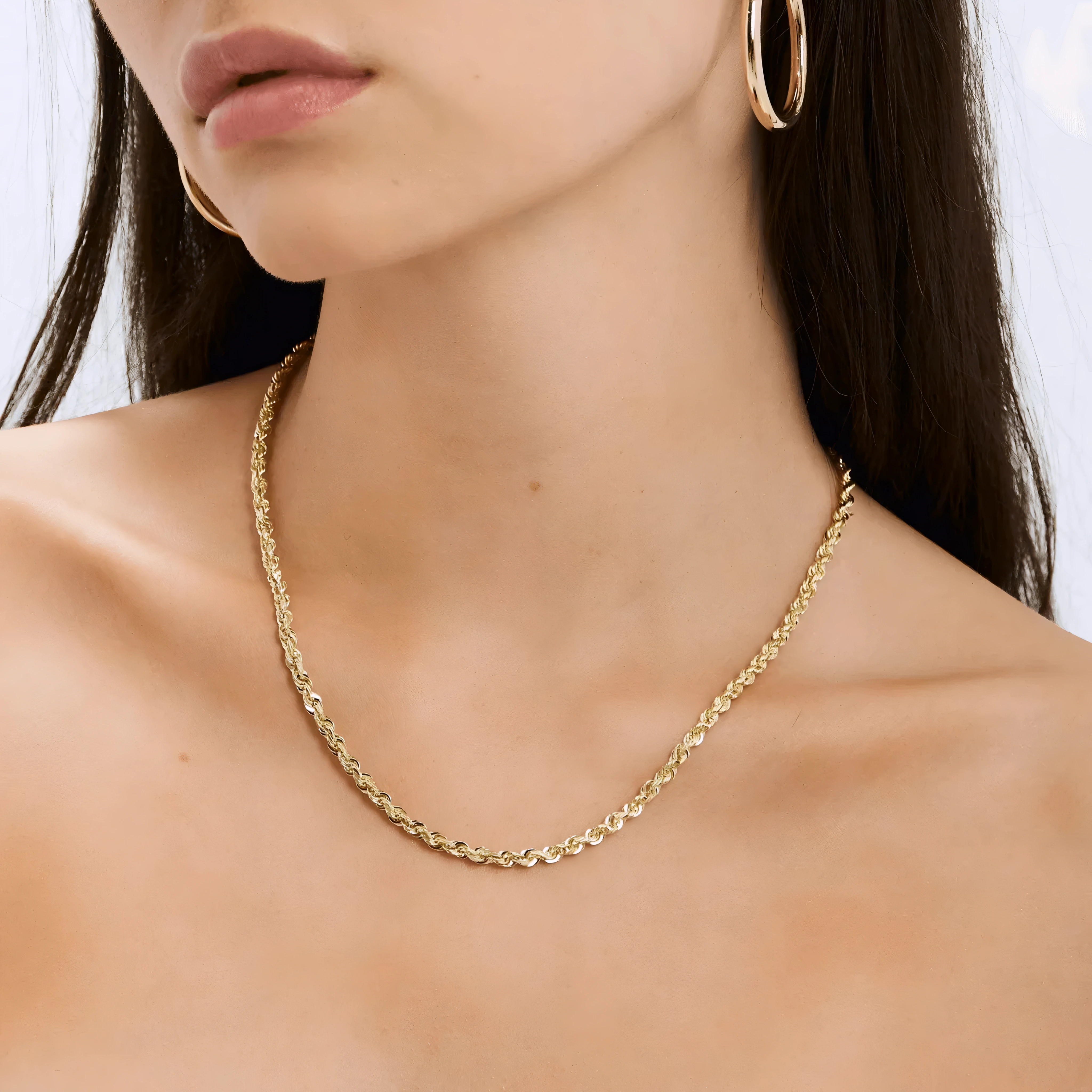 3.0MM ROPE CHAIN NECKLACE