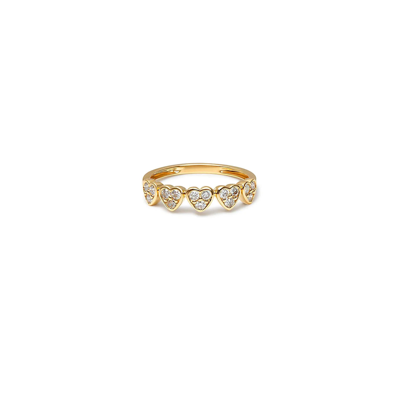 5 HEART DIAMOND RING