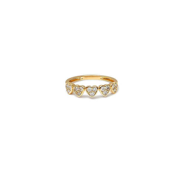 5 HEART DIAMOND RING