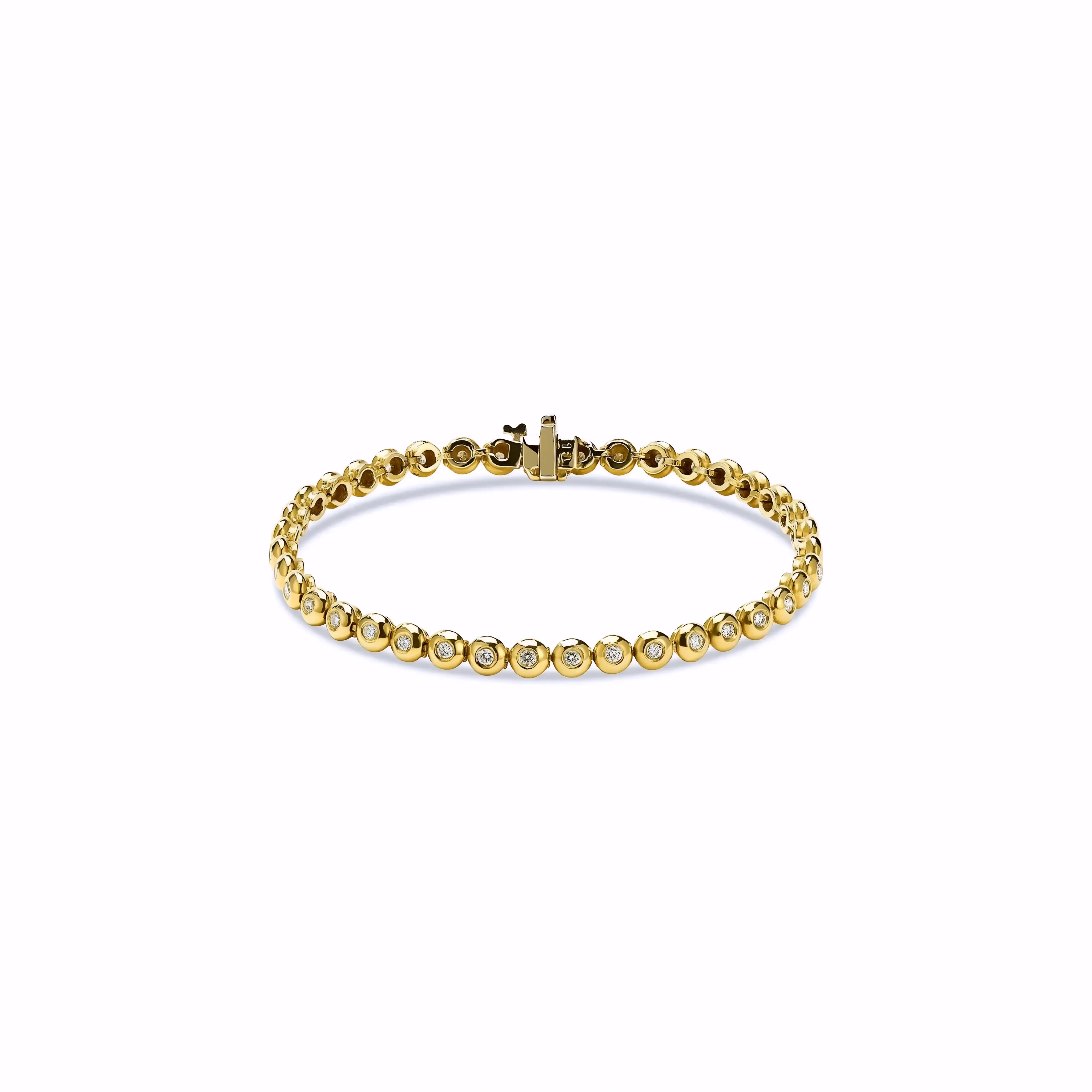 BEZEL SET DIAMOND BRACELET