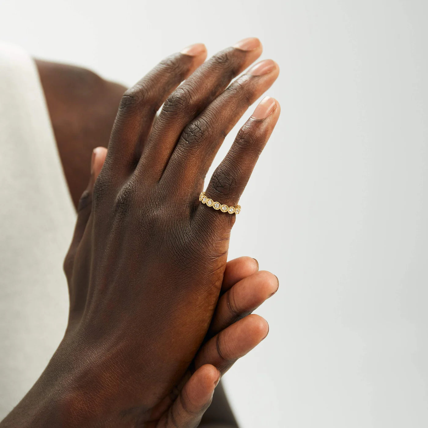 BEZEL SET ETERNITY RING