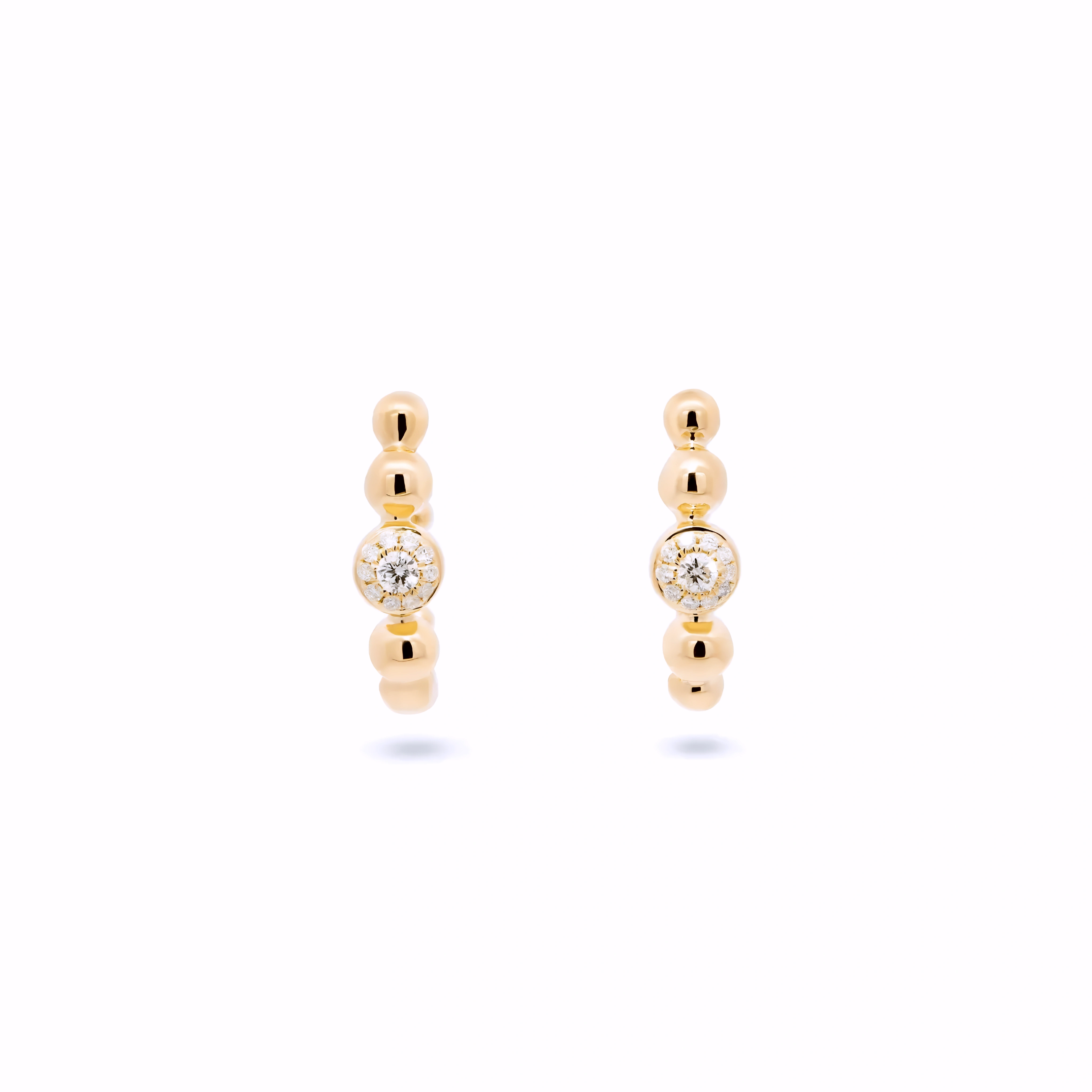 DIAMOND BALL EARRINGS