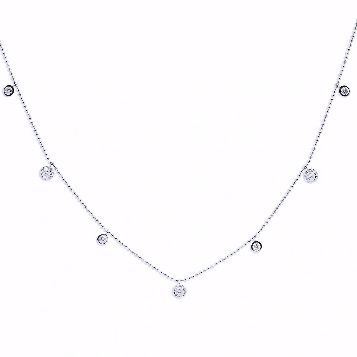 DIAMOND DROPLETS NECKLACE