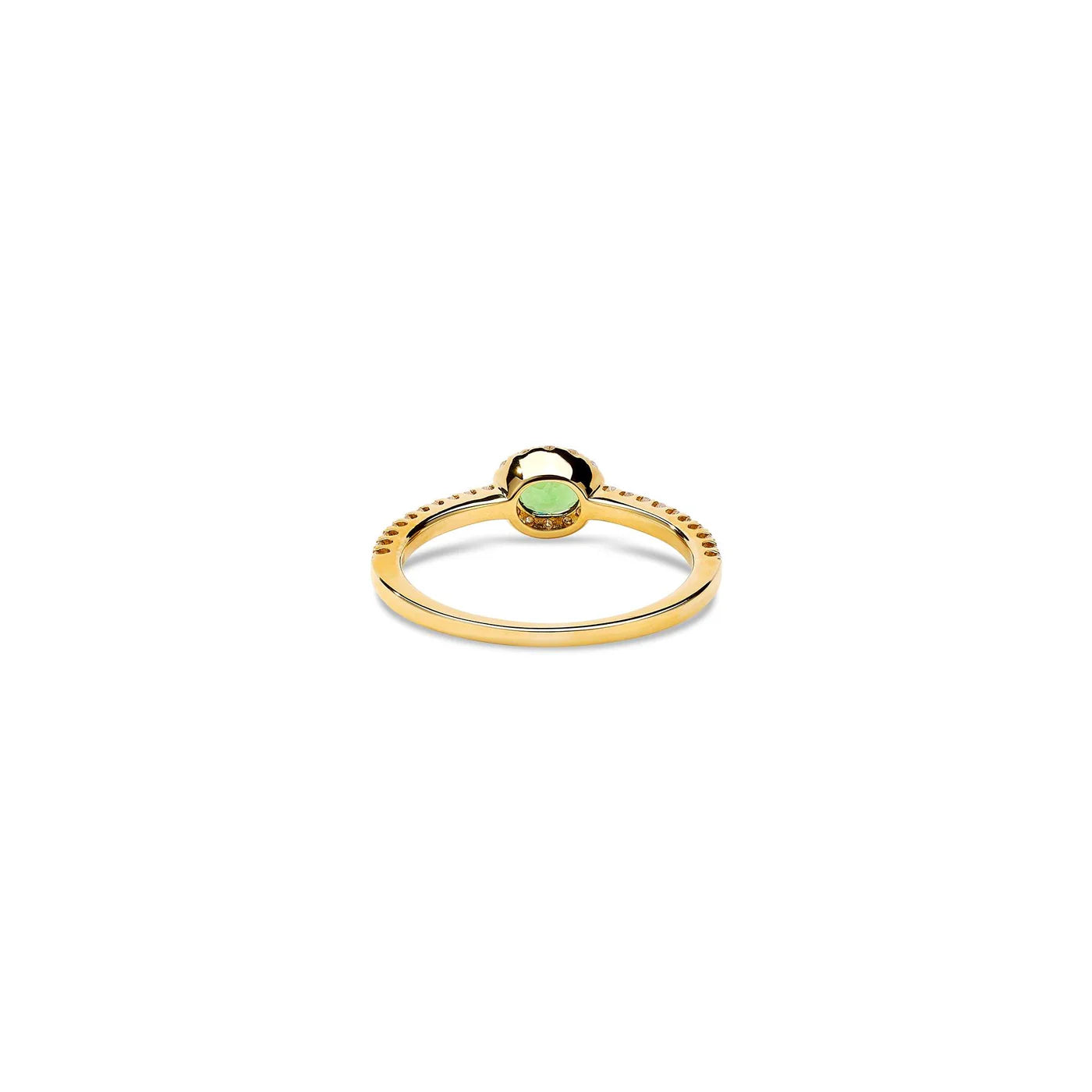 DIAMOND FRAMED EMERALD RING