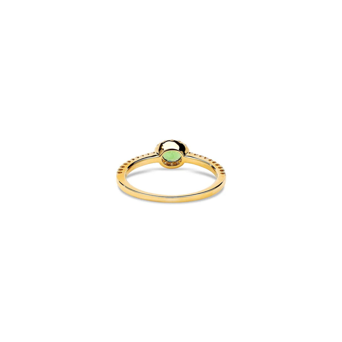 DIAMOND FRAMED EMERALD RING