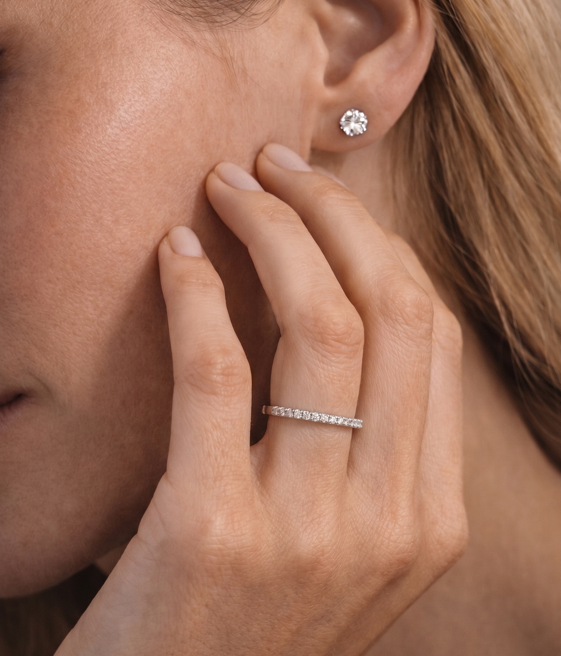 PETITE HALF DIAMOND ETERNITY RING