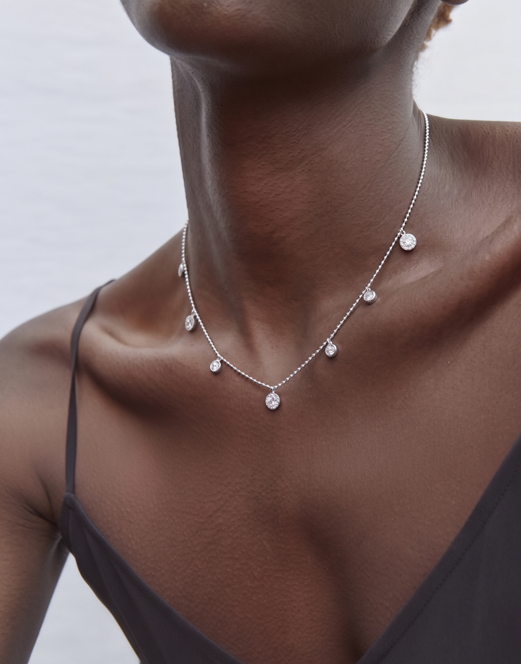 DIAMOND DROPLETS NECKLACE