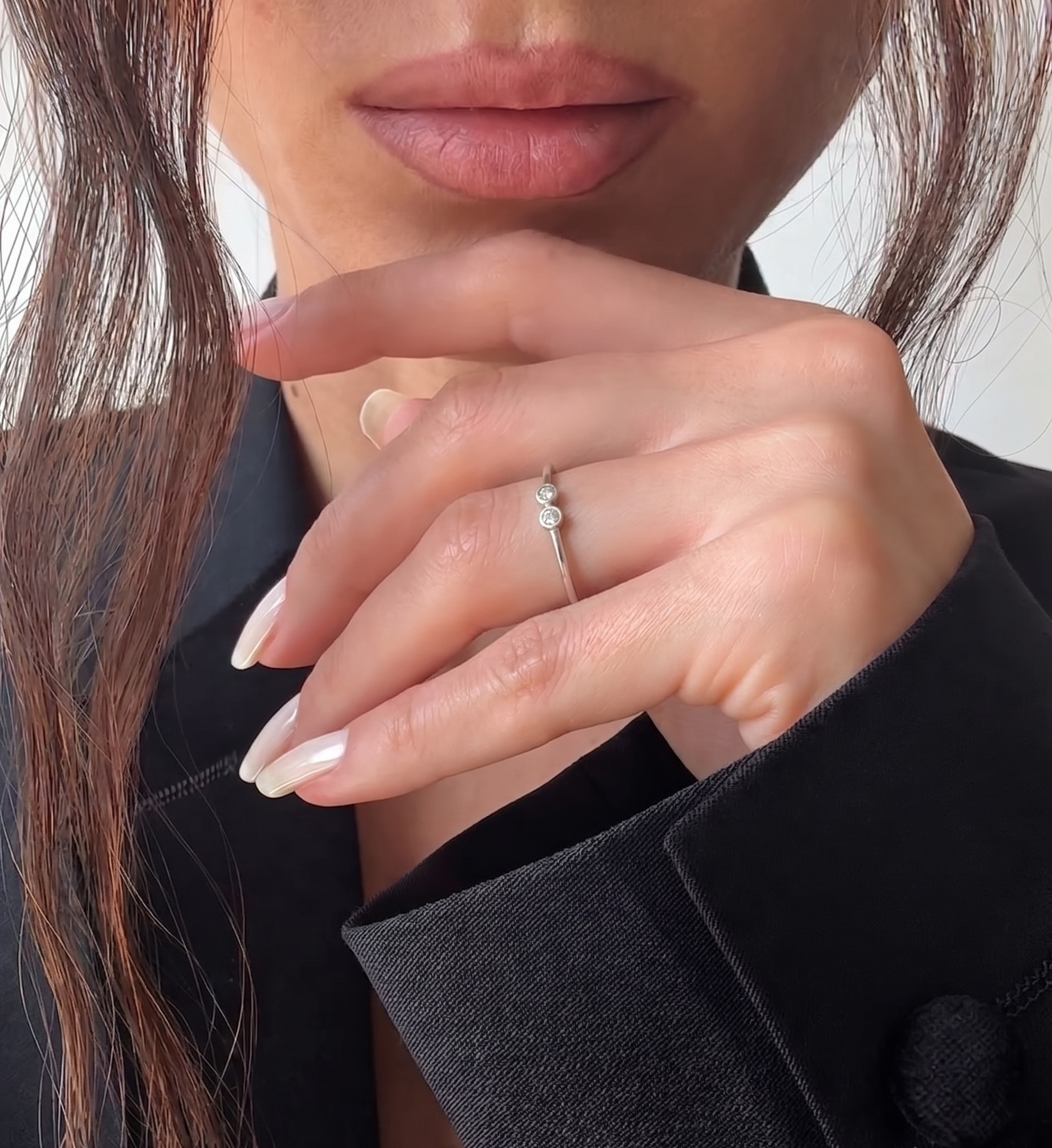 UMLAUT BEZEL RING