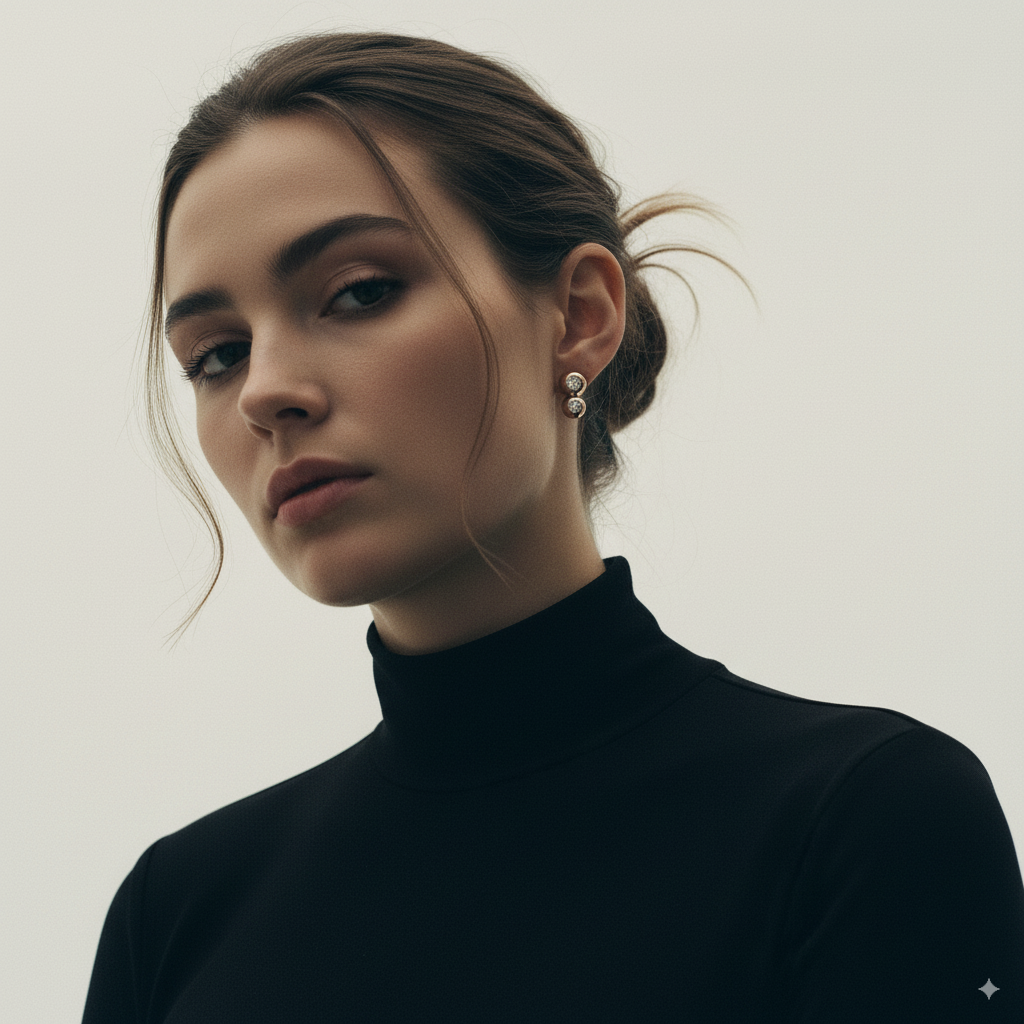 DIAMOND DUO EARRINGS