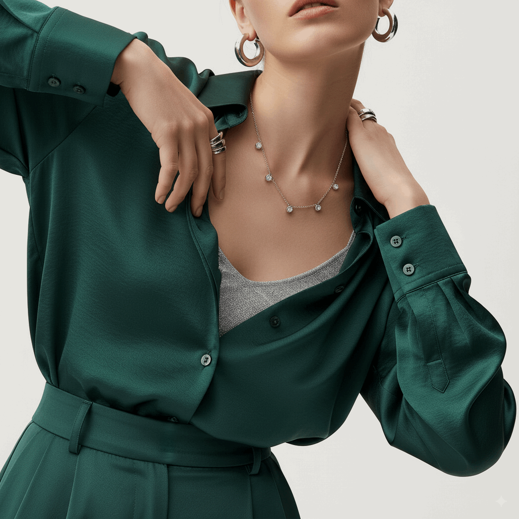 BEZEL SET CHARM NECKLACE