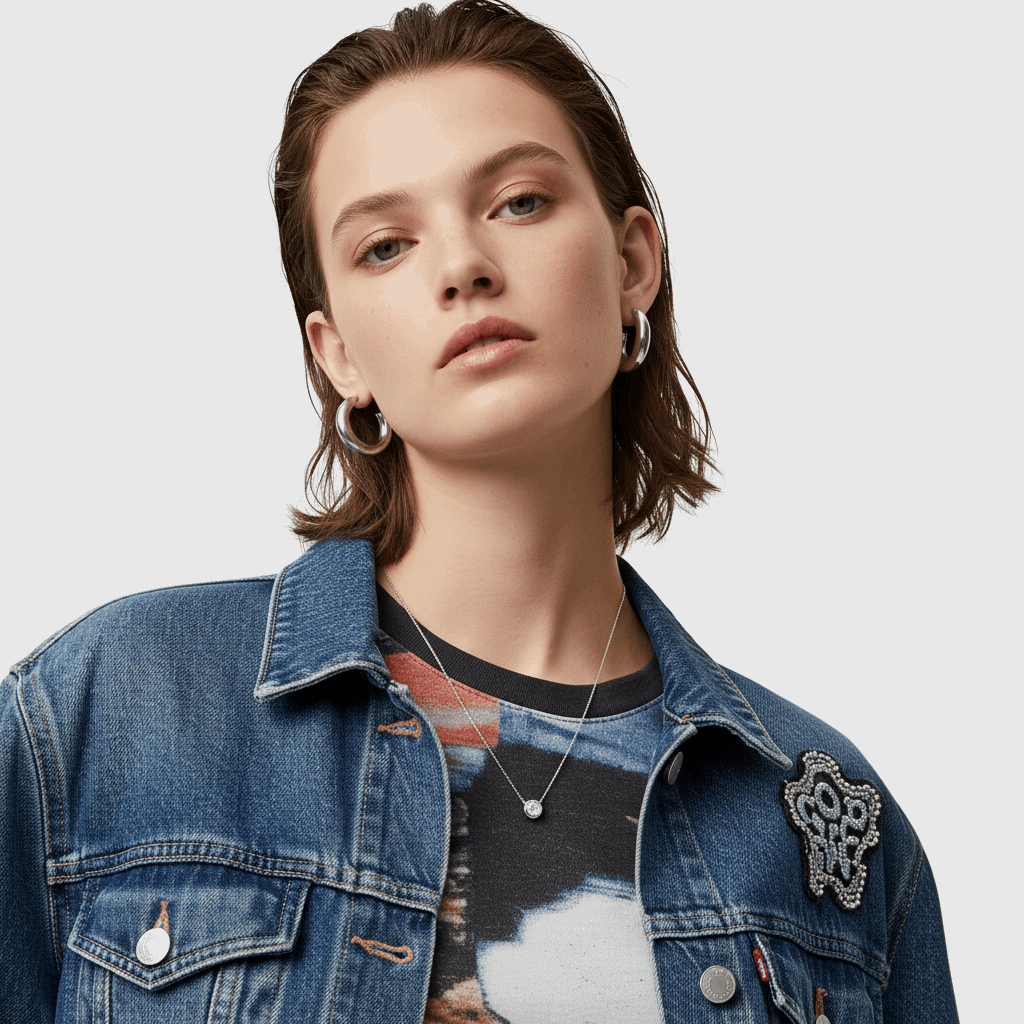 DIAMOND CIRCLE PENDANT NECKLACE