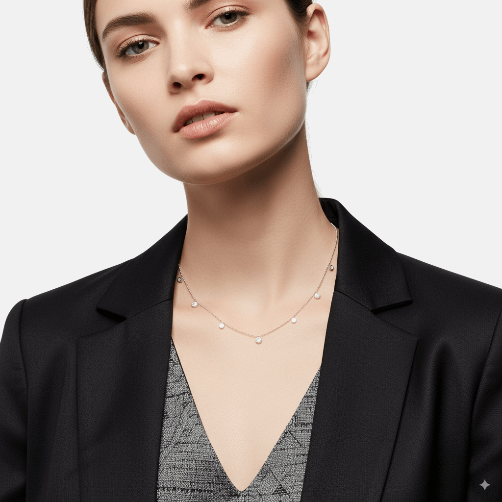 DIAMOND DROPLETS NECKLACE