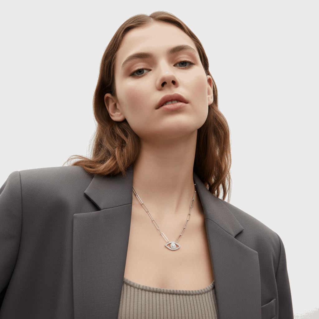 DIAMOND EYE CHAIN NECKLACE