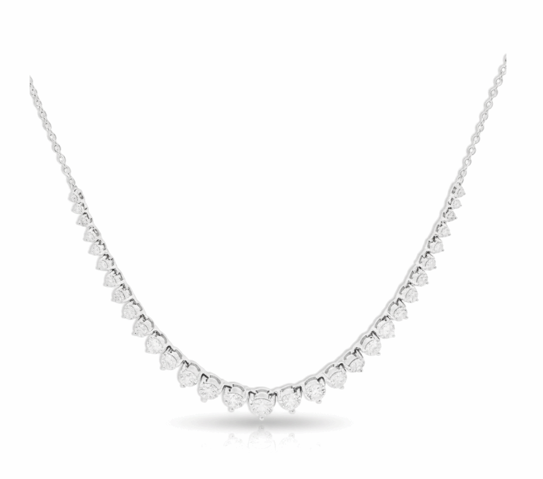 GRADIENT DIAMOND CHAIN NECKLACE