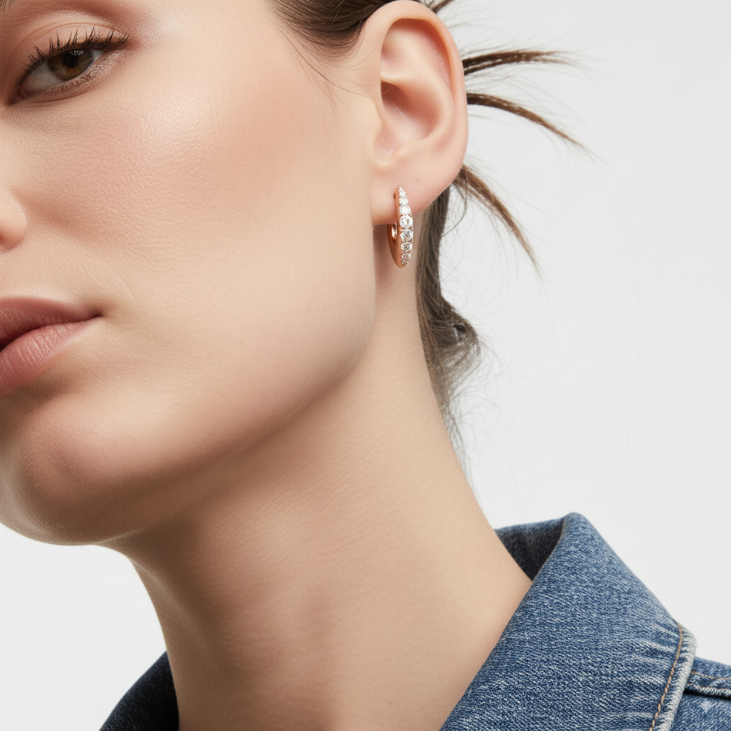 MINI PAVE EARRINGS