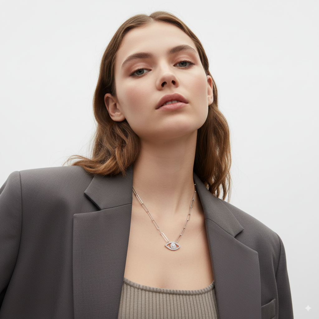 DIAMOND EYE CHAIN NECKLACE
