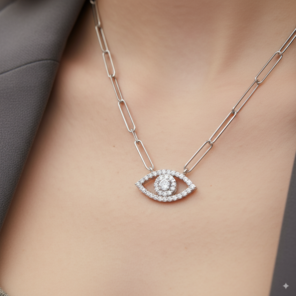 DIAMOND EYE CHAIN NECKLACE
