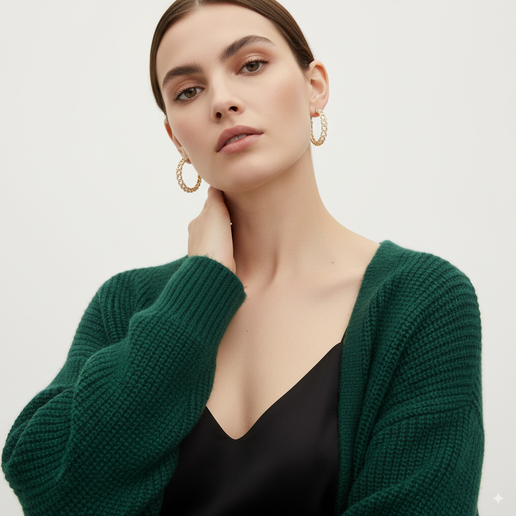 TWISTED CUBAN HOOP EARRINGS