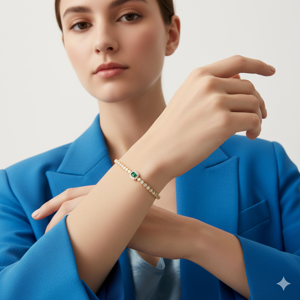 EMERALD TENNIS BRACELET