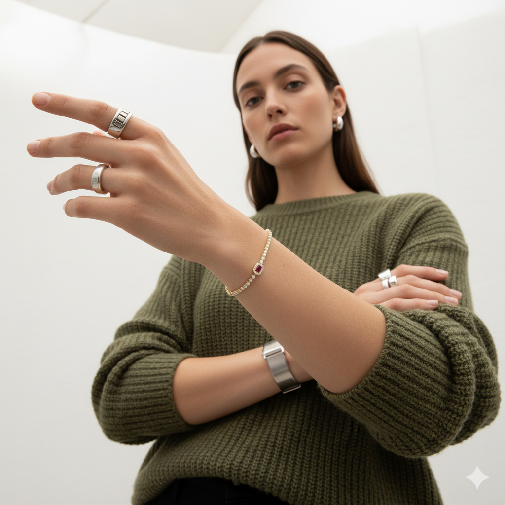 RUBY TENNIS BRACELET