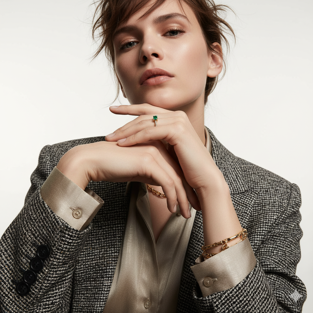 SINGLE EMERALD RING