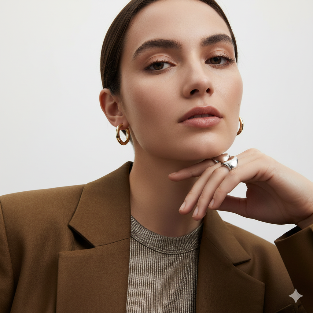 1.5 INCH HOOP EARRINGS