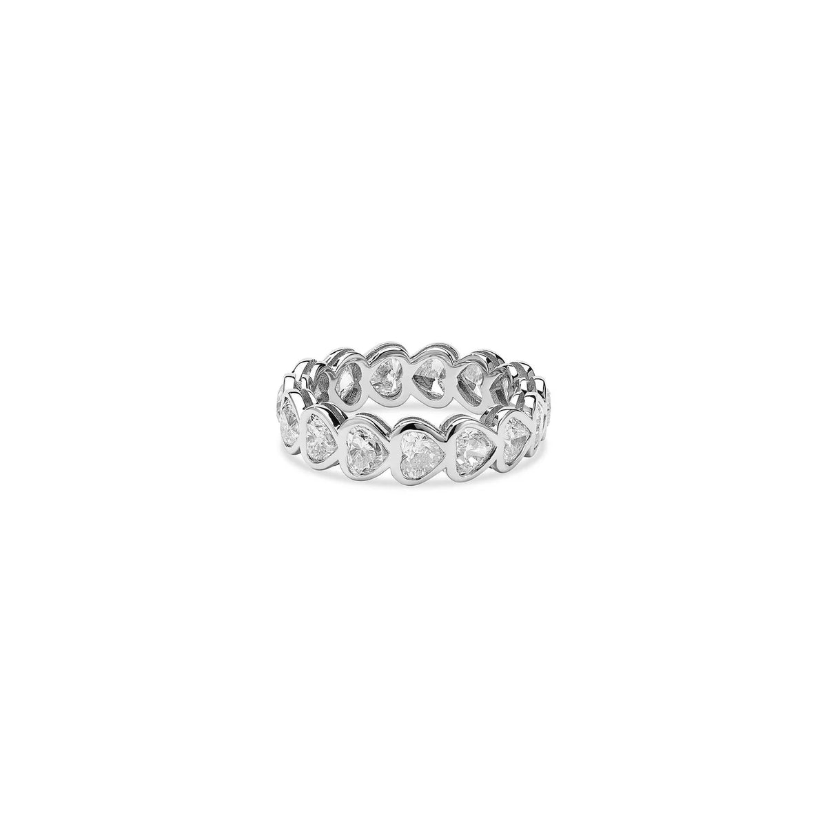 HEART DIAMOND ETERNITY RING
