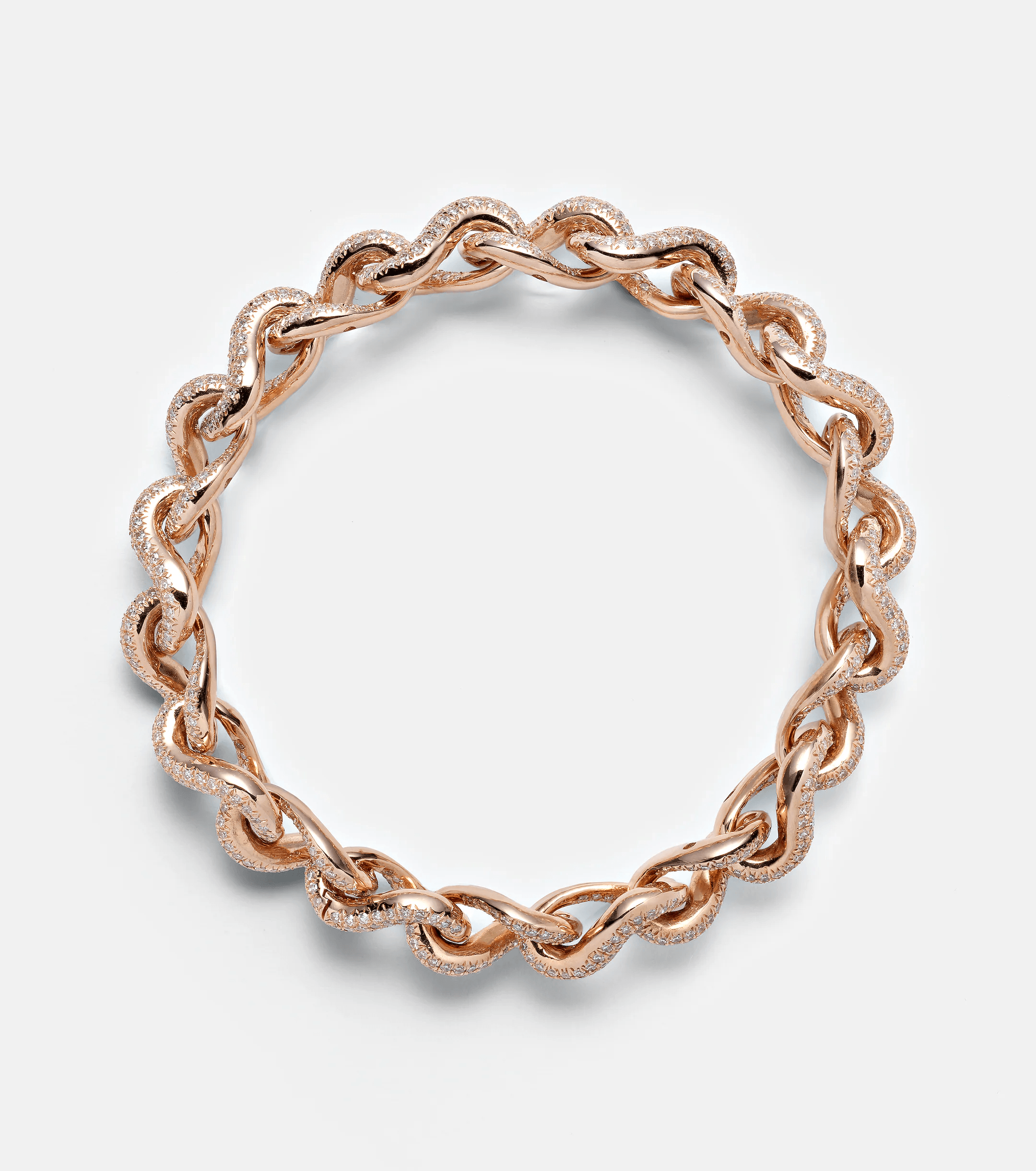 INFINITY LINK BRACELET WITH DIAMONDS