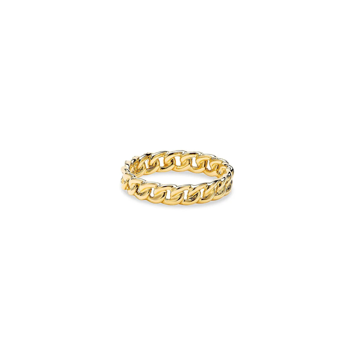 MICRO CUBAN HALF DIAMOND RING
