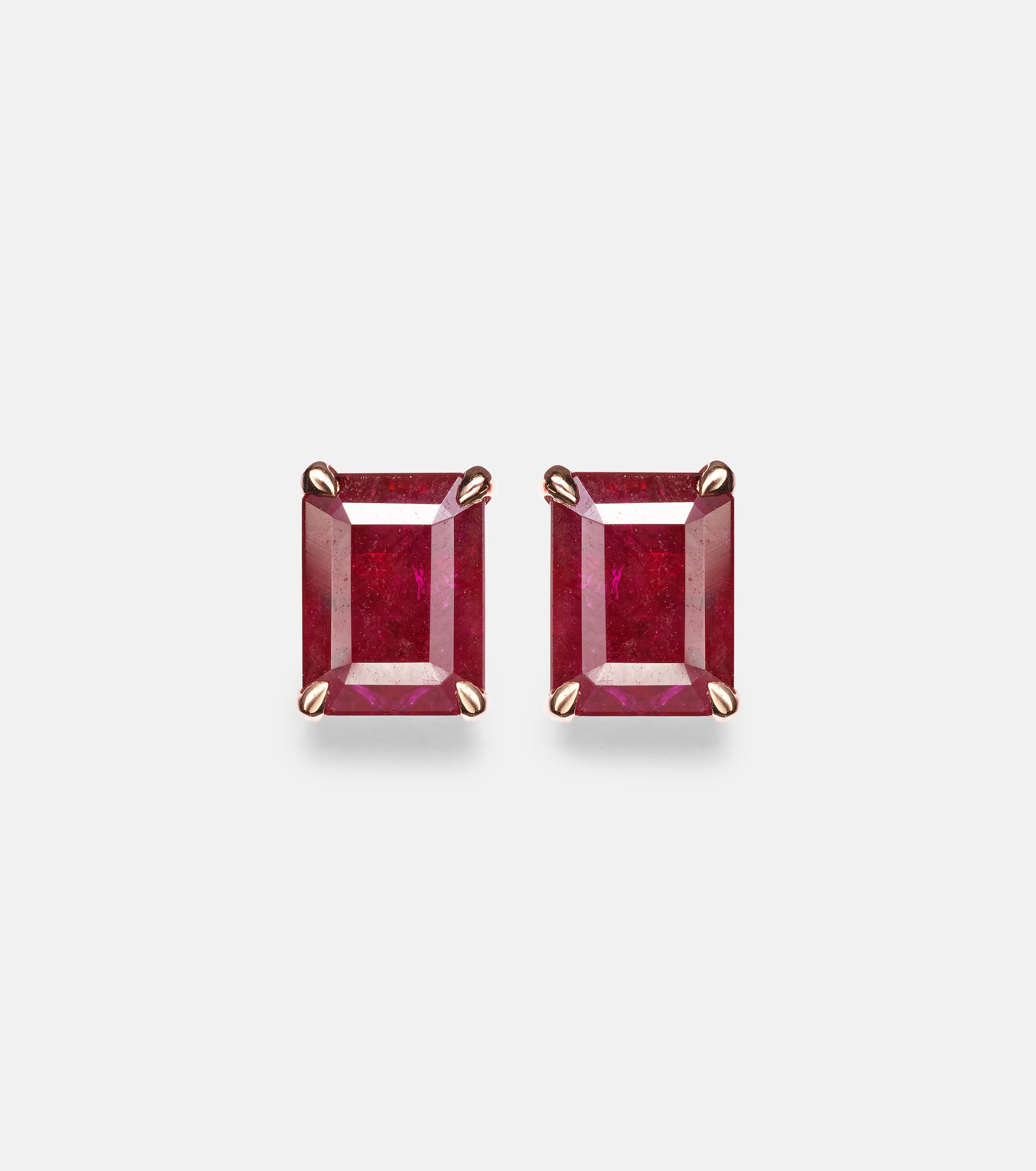 EARRINGS WITH RUBIES
