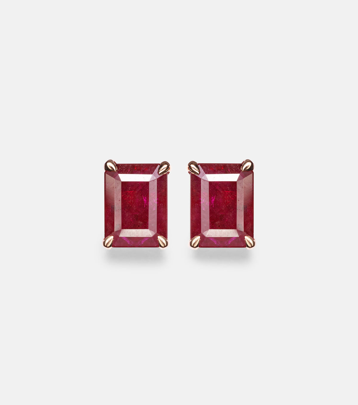 EARRINGS WITH RUBIES