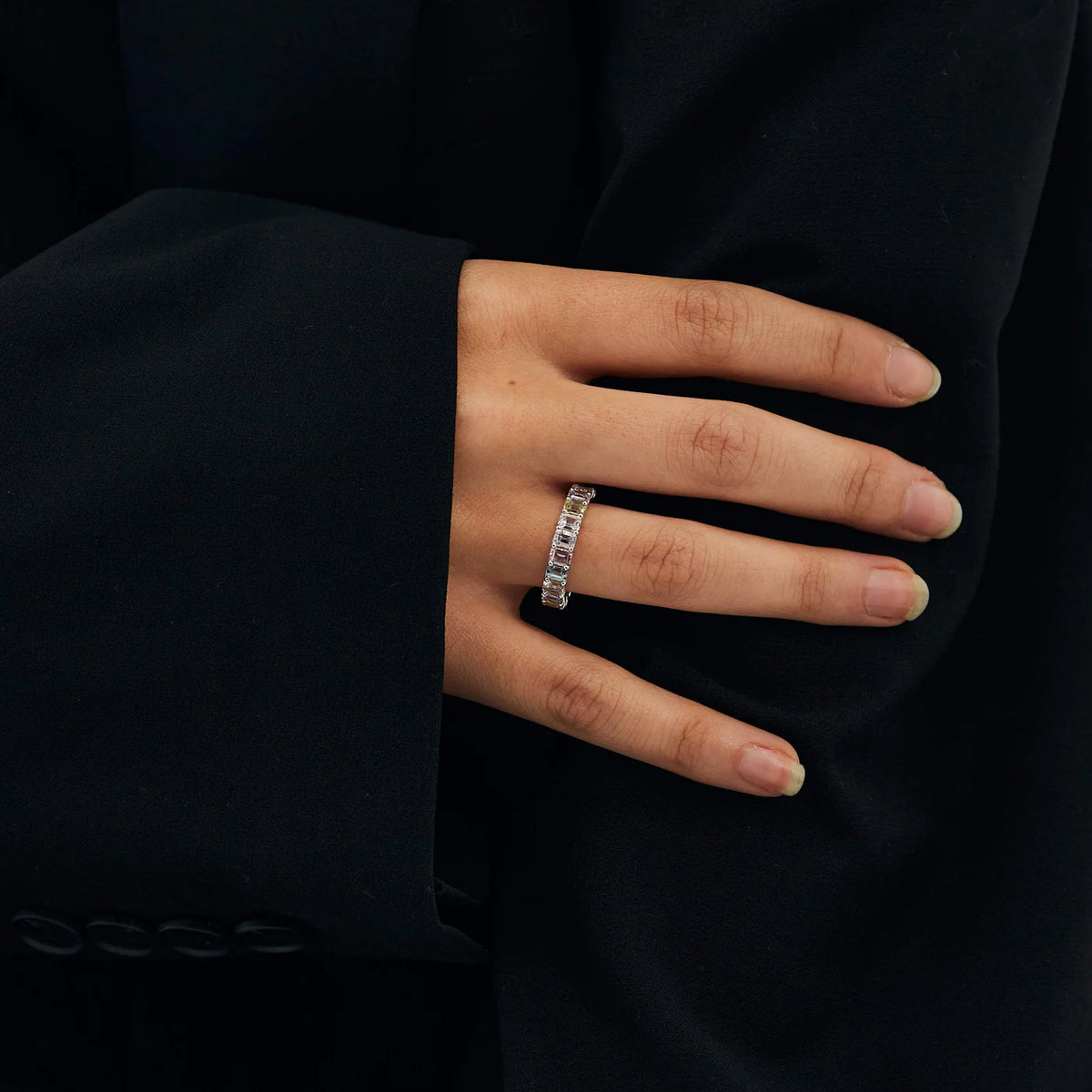 PASTEL SAPPHIRE ETERNITY RING