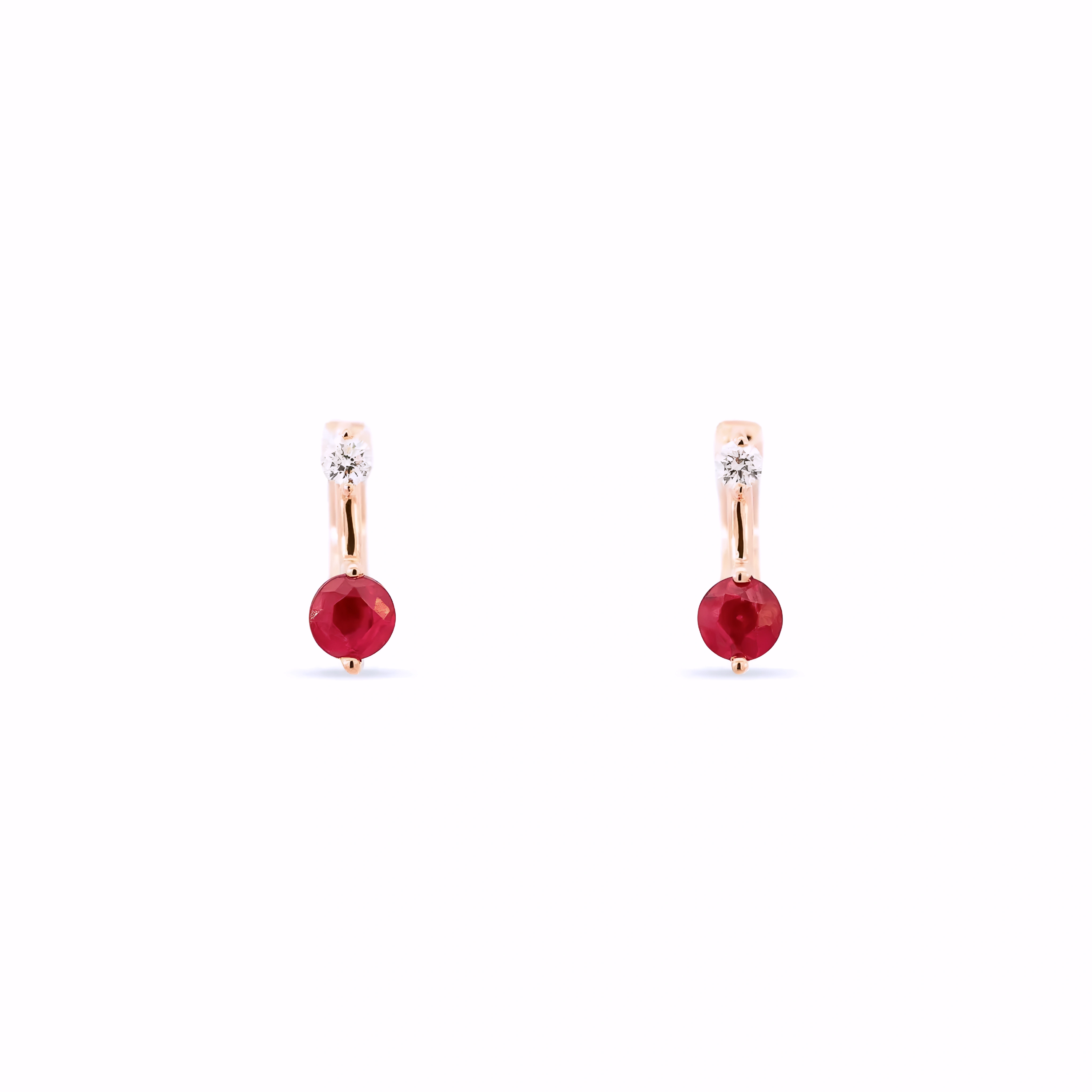 RUBY HUGGIE EARRINGS