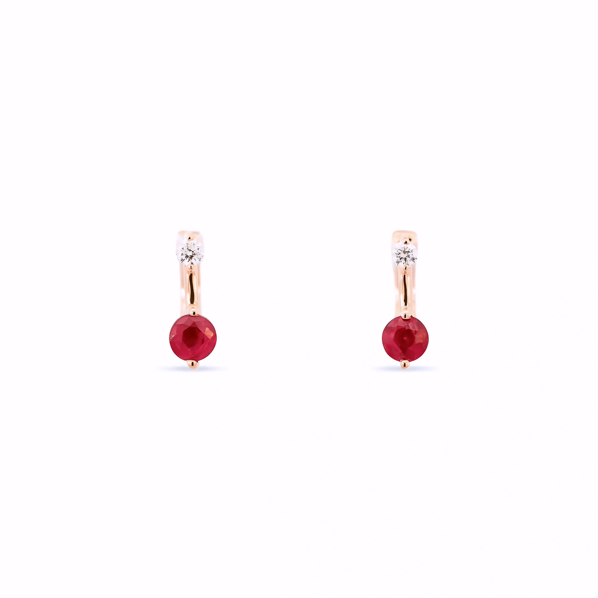 RUBY HUGGIE EARRINGS