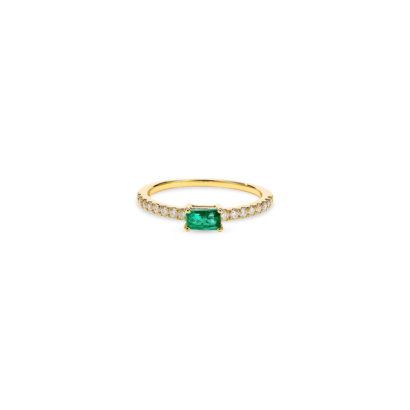 SINGLE EMERALD RING