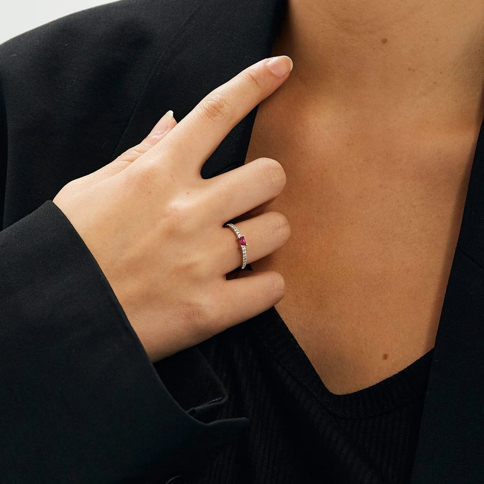SINGLE RUBY RING