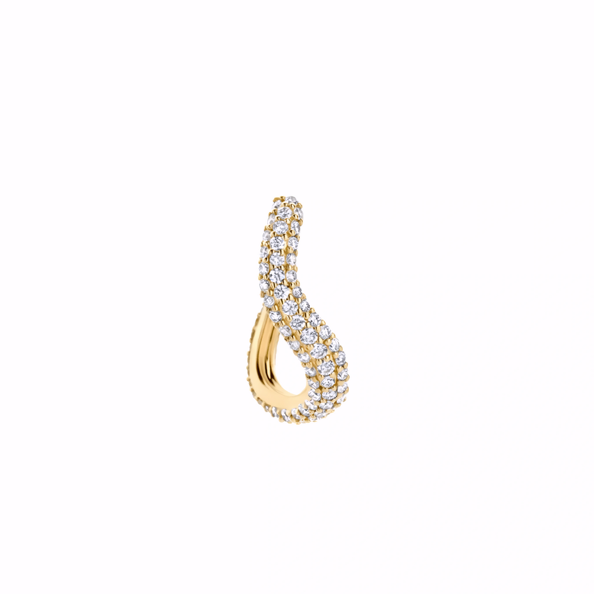 WAVY PAVE HOOP