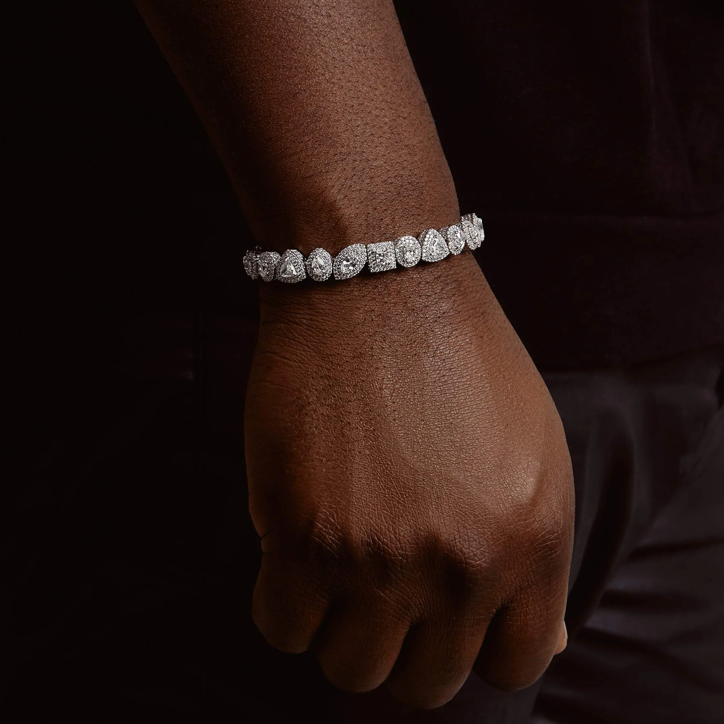 WHITE DIAMOND CHARMERS BRACELET