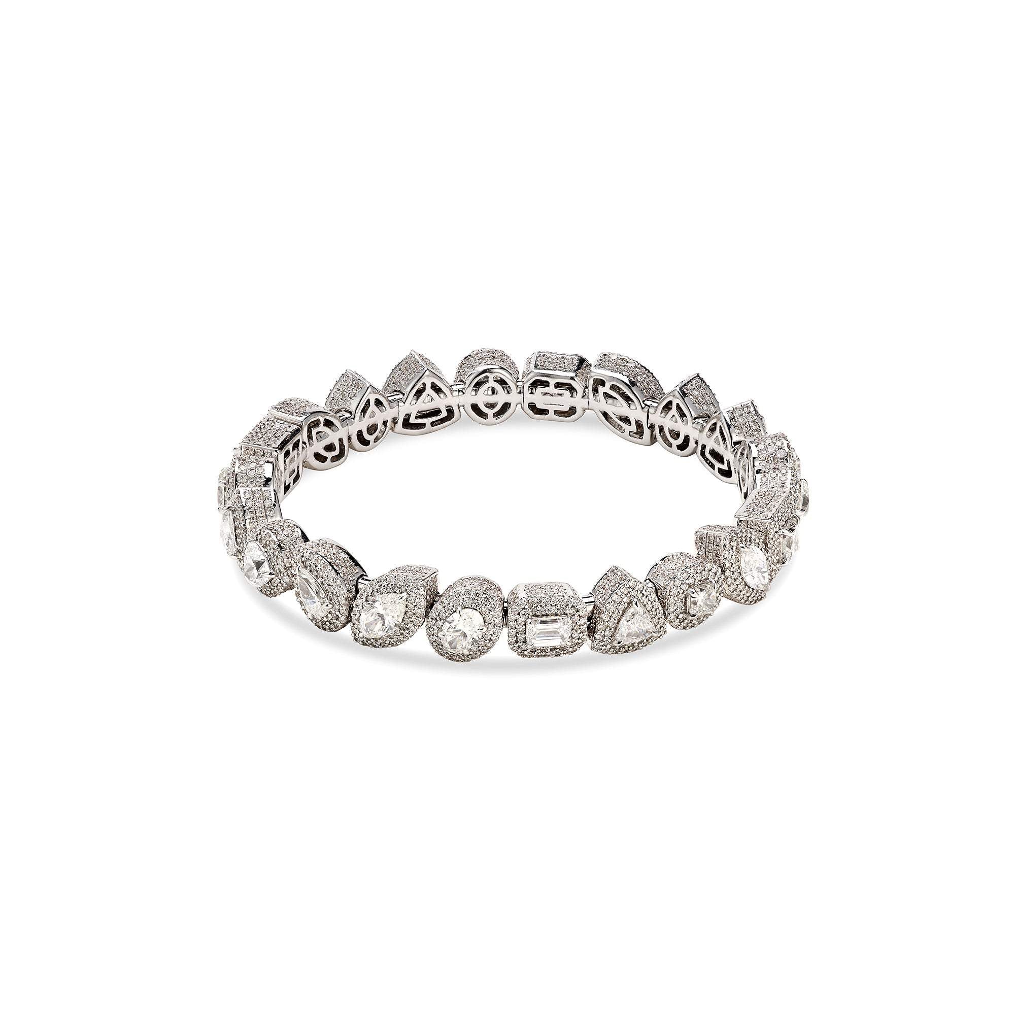 WHITE DIAMOND CHARMERS BRACELET
