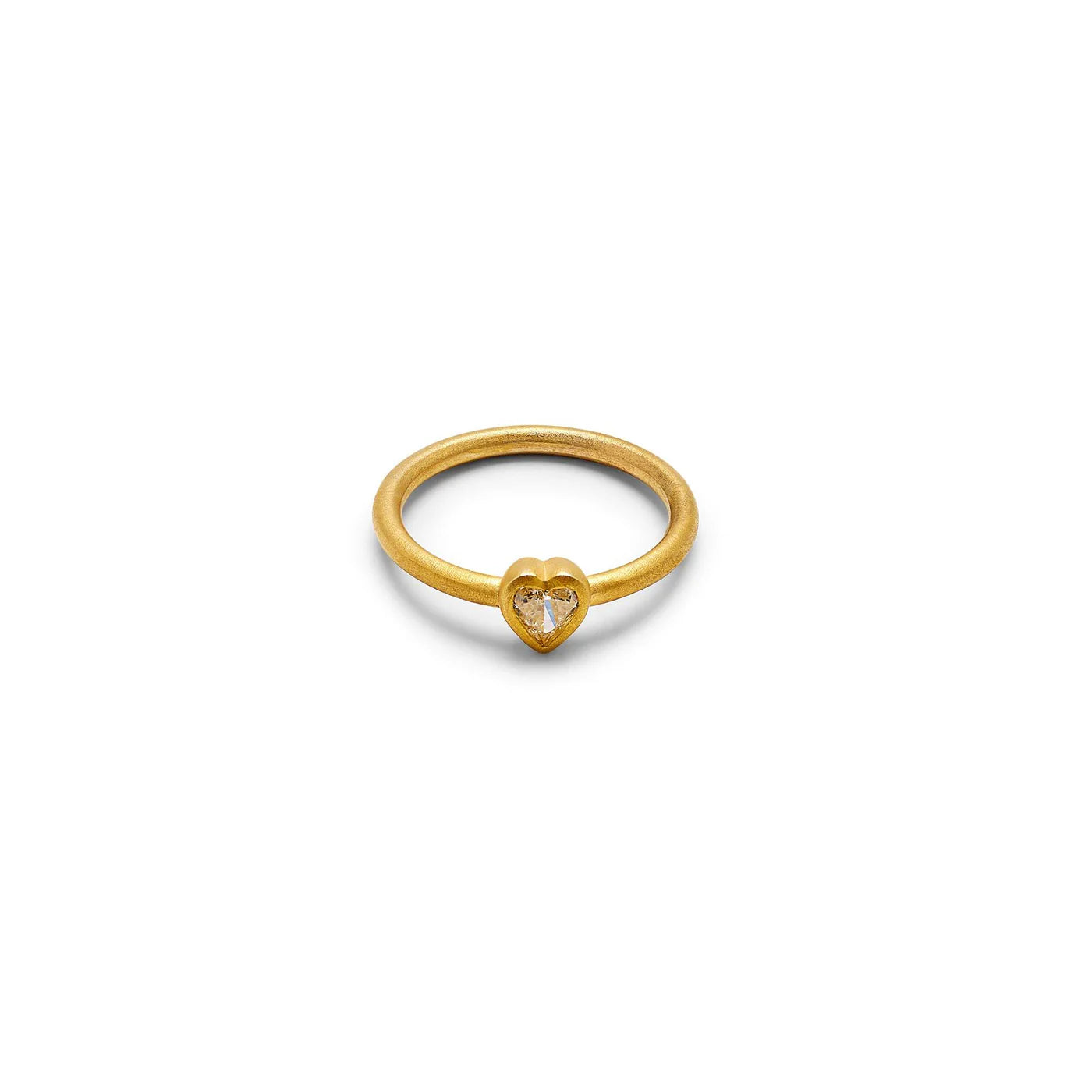 YELLOW DIAMOND HEART RING