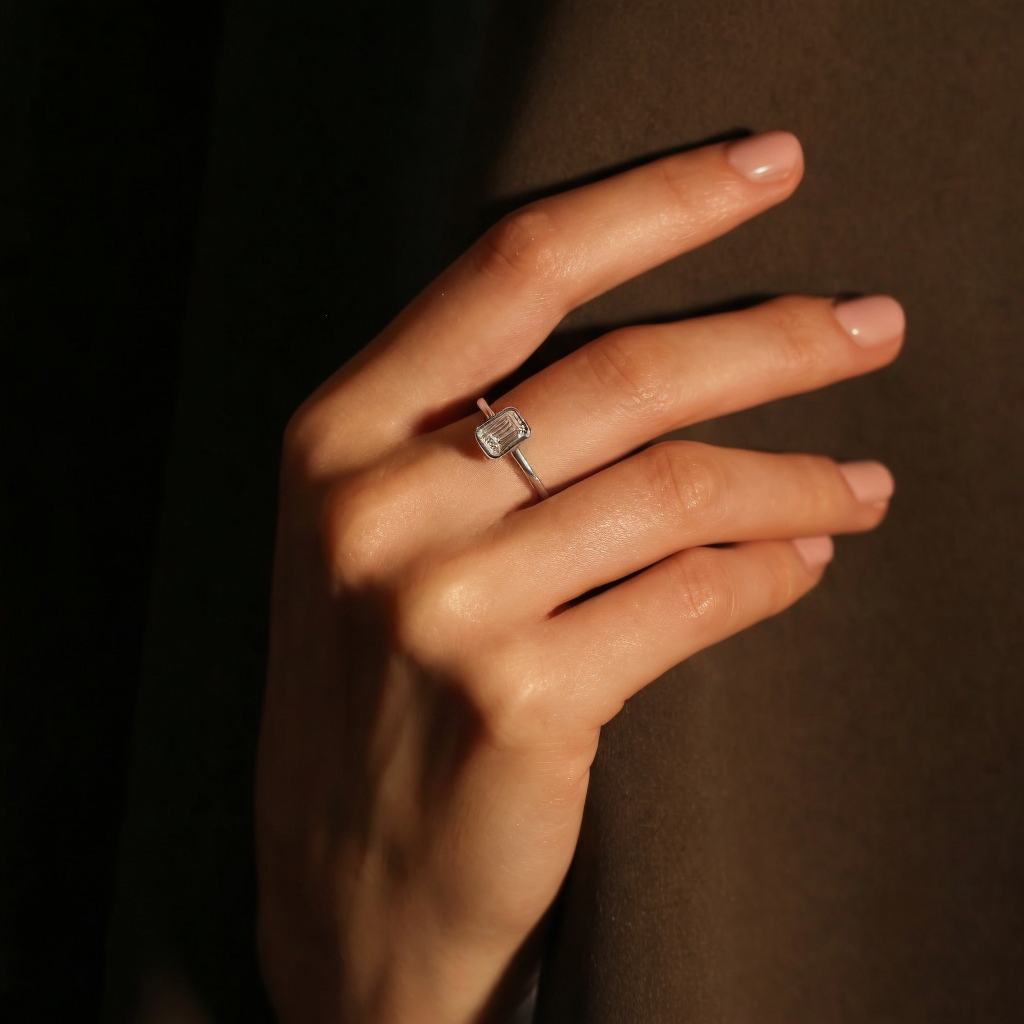 EMERALD CUT RING